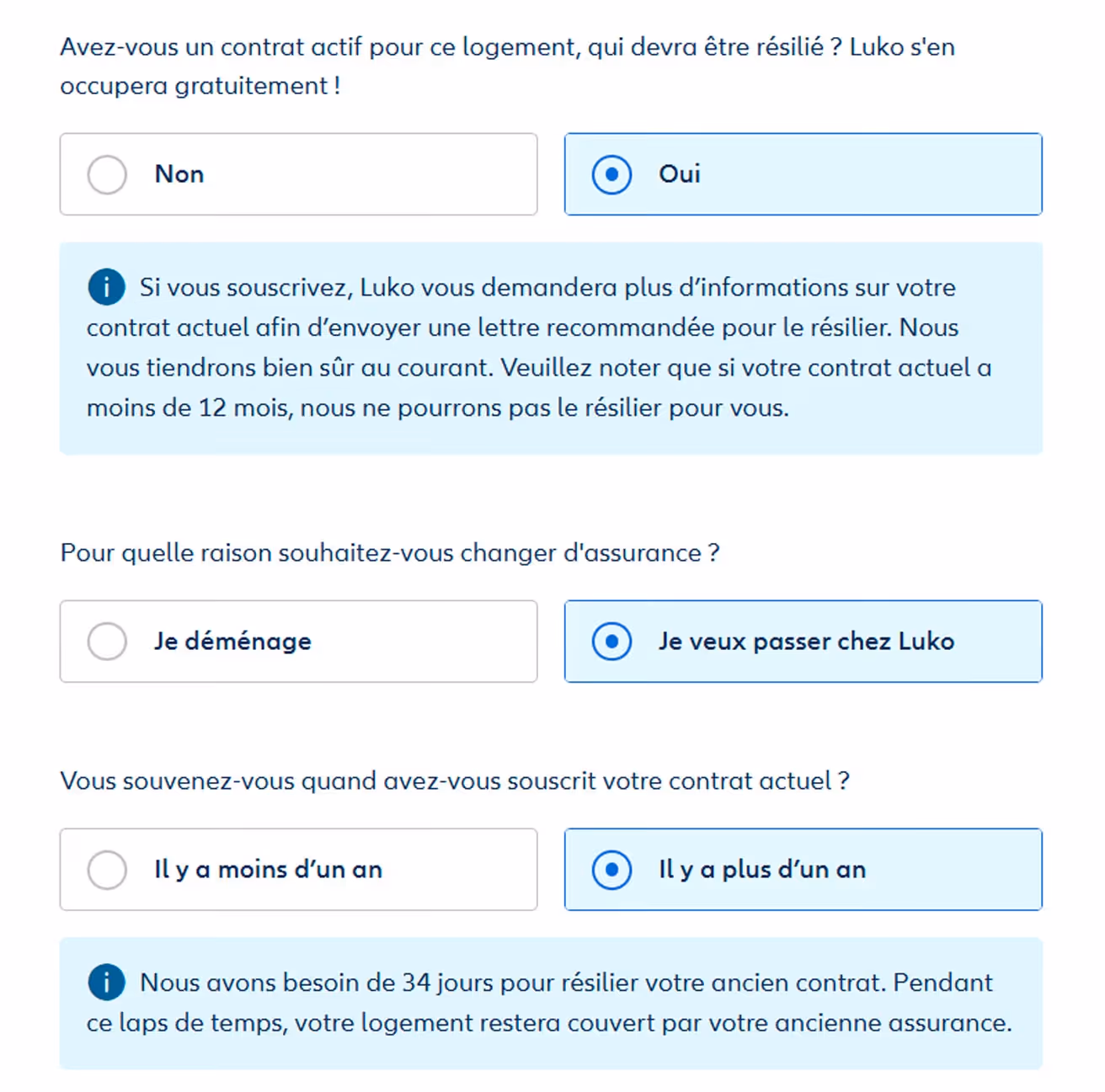 Résiliation de votre ancien contrat