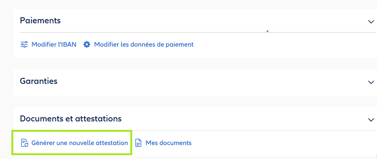 Aide vos documents